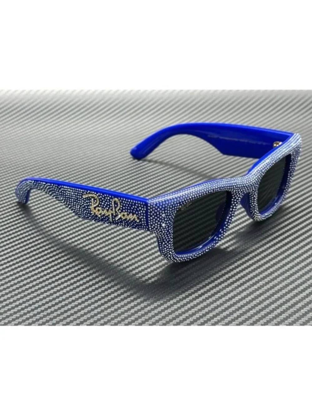 New Ray-Ban Men Blue Strass Sunglasses 47-23-145